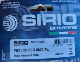 2218505.51 Sirio 056182112828 Performer 5000 Pl Mobile Cb Antenna Made In Italy 27 Mhz #2
