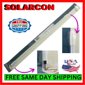 Solarcon 792161001247 202wh Cb Antenna Fiberglass 2ft Top Loaded Whip 750w White Radio Car Kit