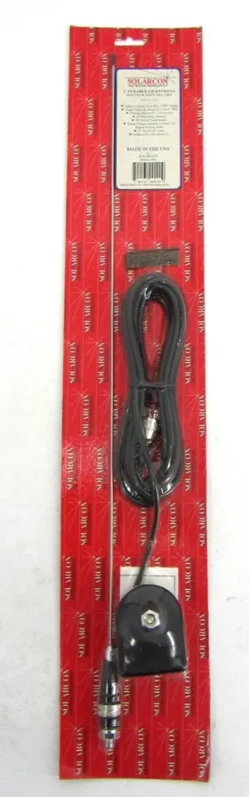 A-110tm Solarcon Cb Antenna 2ft Tunable 50w With Trunk Mount And 17ft Rg58 Cable Ferrule Kit #2
