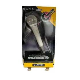 F-pc30 Sony Nib Professional Dynamic Pc Microphone With Stand Made In Japan
