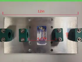 6x12-.75x3 Sss Solution 6 Inch X12 Dipole-driven Element Al.antenna Plate 5/8 Driver Element. To 3 Boom 6x12-.75x3 Sss Solution 6 Inch X12 Dipole-driven Element Al.antenna Plate 5/8 Driver Element. To 3 Boom
