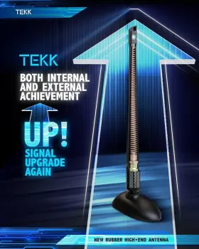 Ekae15-12 Tekk Carbon Fiber Stubby Antenna Compatible With Select Black #2