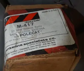 The Antenna Specialists Co M-417 Polecat 27 Mhz Citizens Radio Base Station New