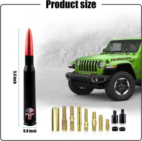 Titx622-0210 Timnas 1 Pc Car Truck Bullet Antenna Skull American Flag Pattern For Gm Chevy #2 Titx622-0210 Timnas 1 Pc Car Truck Bullet Antenna Skull American Flag Pattern For Gm Chevy #2