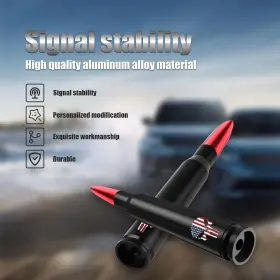 Titx622-0210 Timnas 1 Pc Car Truck Bullet Antenna Skull American Flag Pattern For Gm Chevy #3 Titx622-0210 Timnas 1 Pc Car Truck Bullet Antenna Skull American Flag Pattern For Gm Chevy #3