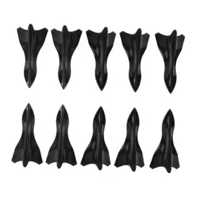 Uhanbut-unb-059 Uhanbut 10pcs Car Diffuser Shark Fin Set Mini Fashion Self-adhesive Air Vortex Black