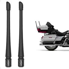 Vagmi 795254129224 7-inch Motorcycle Short Antenna Compatible With Harley Davidson 1989-2024 Tourin
