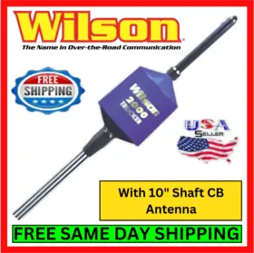 3500w Wilson 020126055043 W2000 Antenna Cb Radio With 10 Inch Shaft Am/fm Mobile Trucking Blue Kit