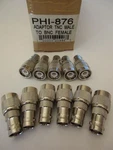 11 Psc Tnc (m) Bnc (f) Coaxial Rf Commercial Connector Philmore 876 Nos. Fixed Price $14.95.