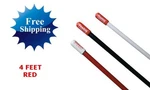 Firestik KW4-R Red 5/8 Wave 300 Watt Foot Fiberglass Cb Antenna KW-4. Fixed Price $34.95.