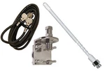 Procomm HSS995-4W 4' White Fiberglass Cb Antenna Kit With 3 Way Mirror Mount. Fixed Price $86.99.