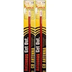 Lot Of 2 Firestik KW4-R 4' 5/8 Wave 400 Watt Cb Radio Antenna (red). Fixed Price $69.95.