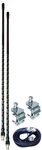 Accessories Unlimited AUMM24-B Dual 4FT Cb Antenna Kit Black Mirror Mounts Coax. Fixed Price $86.95.