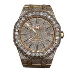 Audemars Piguet 15400OR 18K Rose Gold Royal Oak 41MM Custom Diamond. Fixed Price $68000.00.