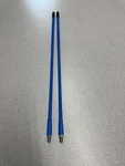 Dual Set Of 2' Blue W/black Caps Fiberglass Cb Antenna Whips For Cobra,uniden. Fixed Price $14.00.