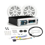 Boss Audio MCK500WB.6 With Speakers MRANT10 Antenna White Remote *refurbished. Fixed Price $75.24.