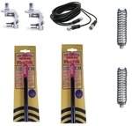 New 2 Firestik KW4 4FT Black Cb Antenna, 18FT Dual Coax, Mounts & Springs Kit. Fixed Price $129.98.
