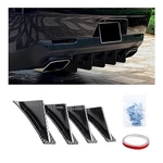 Augeny 4PCS Rear Lower Bumper Wing Lip Diffuser, Anti Curved/carbon Fiber. Fixed Price $20.89.