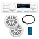 Boss Audio MCK500WB.6 Kit W/MR500UAB, 2 MR6W Speakers, MRANT10 Antenna, White Re. Fixed Price $102.95.
