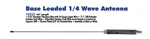 Aries Technology 10222 36" Base Loaded 1/4 Wave Antenna Black Brand New. Fixed Price $34.99.