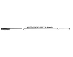 Hustler IC56 102" Stainless Steel Cb Antenna Whip 500W 3/8X24 10/11 Meter. Fixed Price $83.43.
