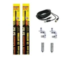 New 2 Firestik FS4 4FT Black Cb Antennas, 18FT Dual Coax, Mounts & Springs. Fixed Price $134.98.