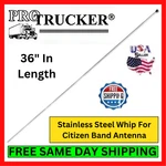 Cb Antenna Stainless Steel Whip 36" X .125" Replacement Radio Trucking Mobile. Fixed Price $32.80.