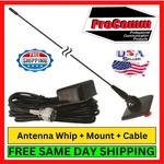 Procomm CBG22 On-glass Antenna 24" W/ Coax Cable Mobile Radio Adj. Mount Kit. Fixed Price $59.95.
