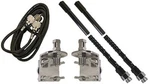 Procomm HSD995-4B 4' Dual Black Fiberglass Cb Radio Antenna Kit W/mirror Mounts. Fixed Price $79.99.
