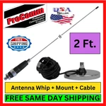 Procomm JBC112-2400 Ss Whip 24" Mag Mount RG58 Cable Cb Antenna Kit Radio Ham. Fixed Price $44.95.