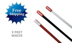 Firestik KW3-W White 5/8 Wave 300 Watt Foot Fiberglass Cb Antenna KW-3. Fixed Price $34.95.