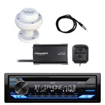 Single Din Bluetooth Cd Receiver, Satellite Radio Tuner W/antenna, 40". Fixed Price $298.99.