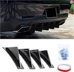 Augeny 4PCS Car Rear Lower Bumper Wing Lip Diffuser, Anti-crash Curved Shape. Fixed Price $25.29.